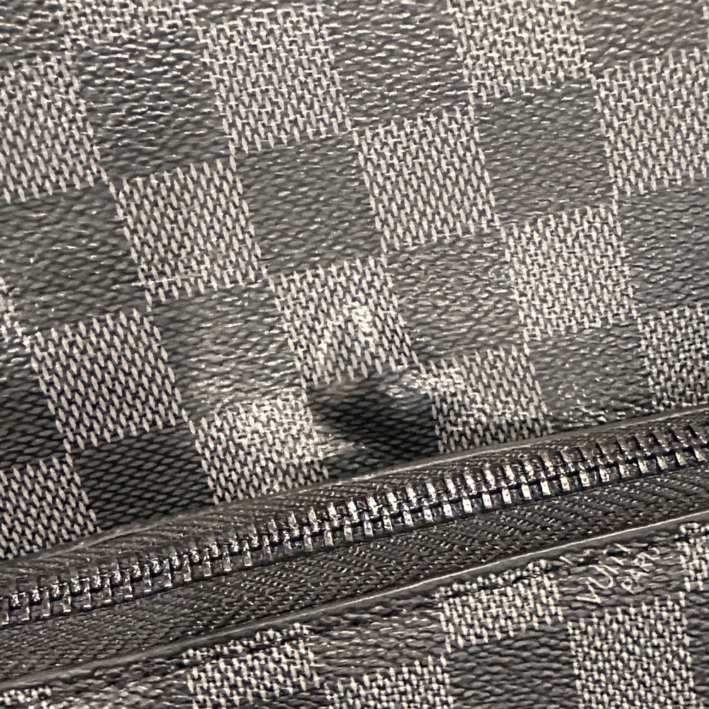 Defected Damier Graphite Backpack with Green Acce… - image 10